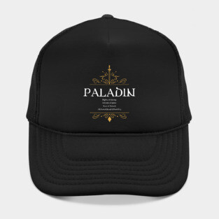 Paladin Paladins Warrior Dungeons Crawler and Dragons Slayer Hat