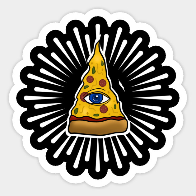 Funny Pizza, Third Eye, Pizza is Everything Sticker by logiamerch