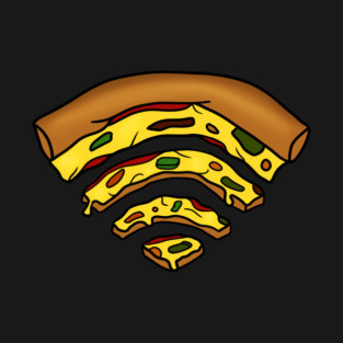 Pizza and Wifi, Funny Pizza Lover, Foodie T-Shirt