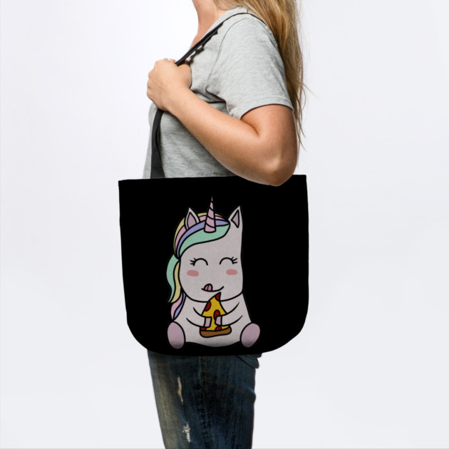 Cute Unicorn eating Pizza, Funny Pizza Lover by logiamerch