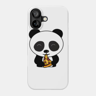 Cute Panda Bear Eating Pizza Phone Case