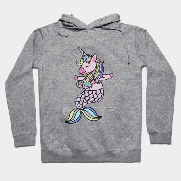 Unicorn, Mermaid, Cute Unicorn Lover Hoodie by logiamerch