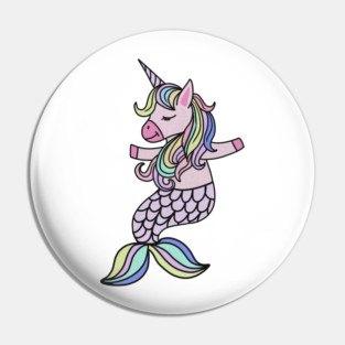 Unicorn, Mermaid, Cute Unicorn Lover Pin