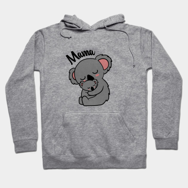 Cute Koala Bear Mama with Cub Hoodie by logiamerch
