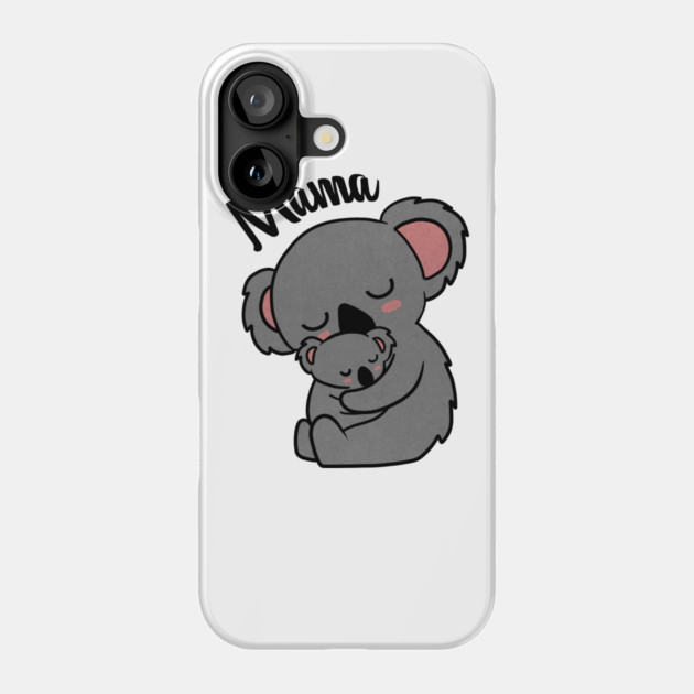 Cute Koala Bear Mama with Cub Phone Case by logiamerch