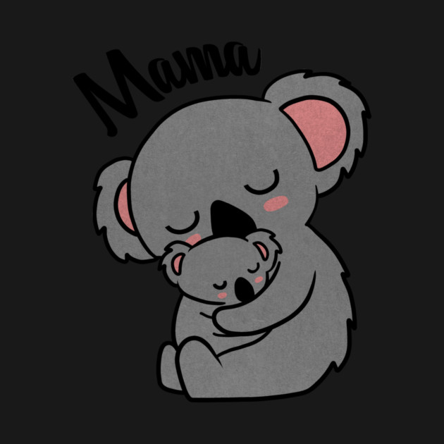 Cute Koala Bear Mama with Cub by logiamerch