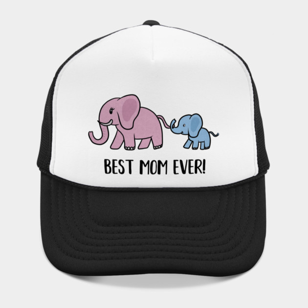 Elephant Mama with Cub, Best Mom Ever by logiamerch