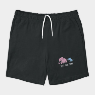 Elephant Mama with Cub, Best Mom Ever Shorts