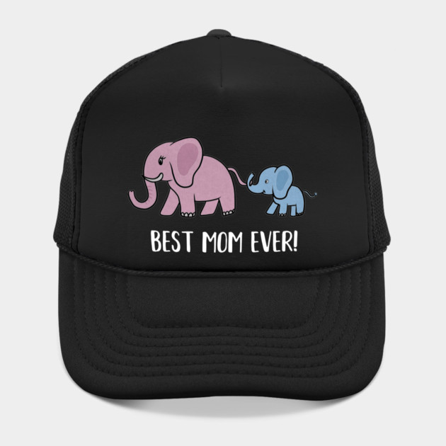 Elephant Mama with Cub, Best Mom Ever by logiamerch