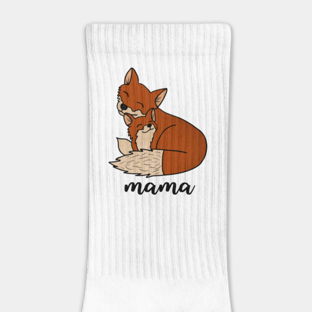 Fox Mama with Baby, Love Mothers by logiamerch