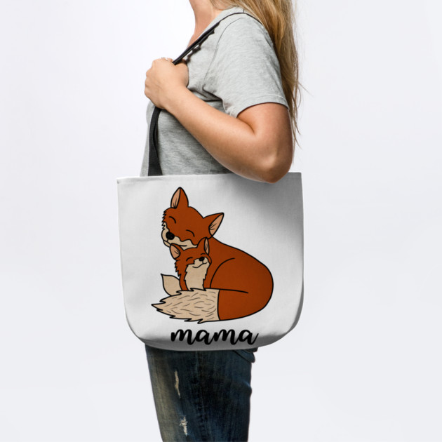 Fox Mama with Baby, Love Mothers by logiamerch