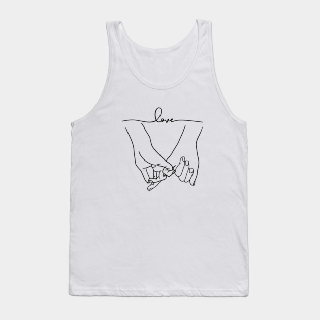 Holding Hands, Relationship, Love, Couple Tank Top by logiamerch