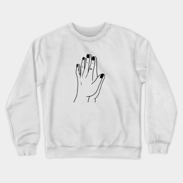 Holding Hands, Relationship, Love, Couple Crewneck Sweatshirt by logiamerch