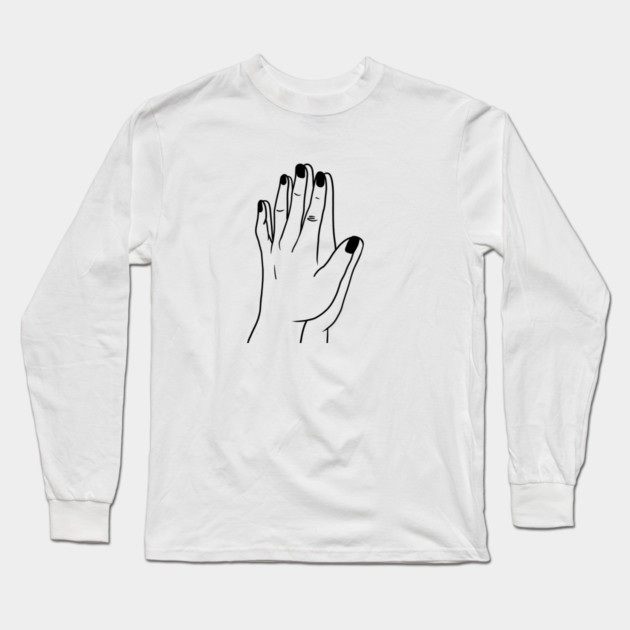 Holding Hands, Relationship, Love, Couple Long Sleeve T-Shirt by logiamerch
