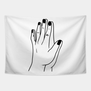 Holding Hands, Relationship, Love, Couple Tapestry