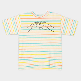 Relationship, Love Heart, Hands Kids T-Shirt