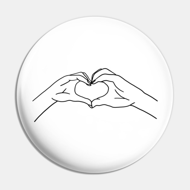 Relationship, Love Heart, Hands Pin by logiamerch