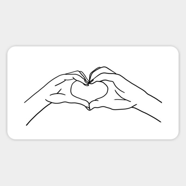 Relationship, Love Heart, Hands Sticker by logiamerch