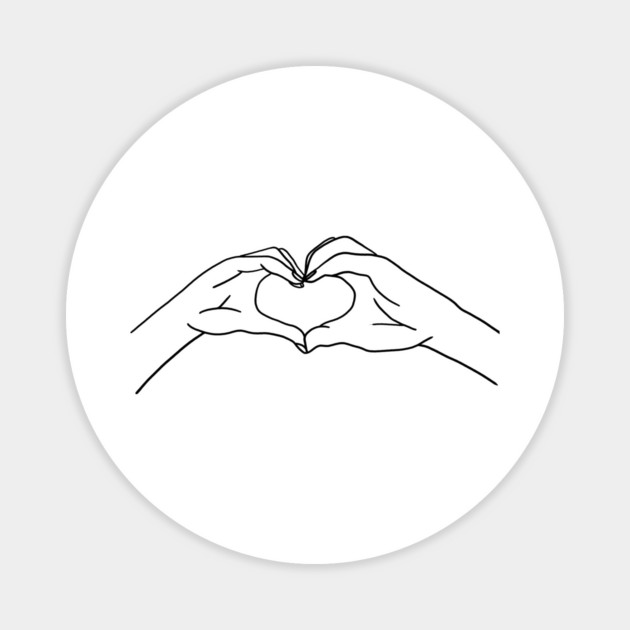 Relationship, Love Heart, Hands Magnet by logiamerch