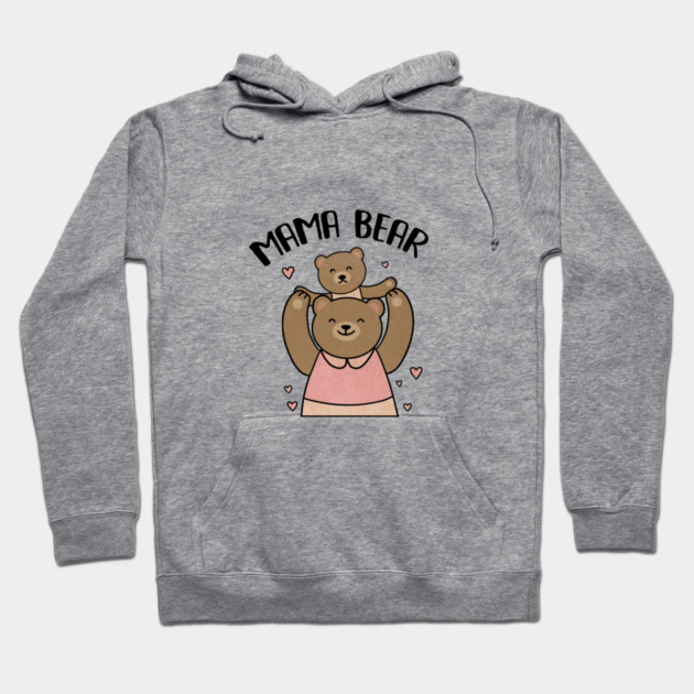 Mama bear with cub, Love Mothers Hoodie by logiamerch
