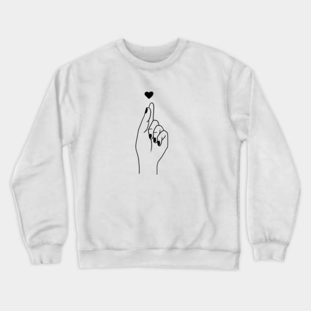 Love Hand Gesture Crewneck Sweatshirt by logiamerch
