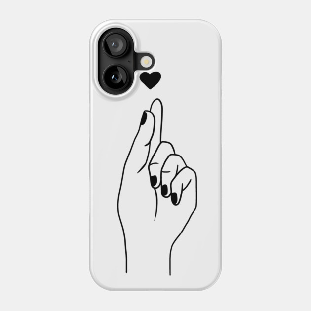 Love Hand Gesture Phone Case by logiamerch