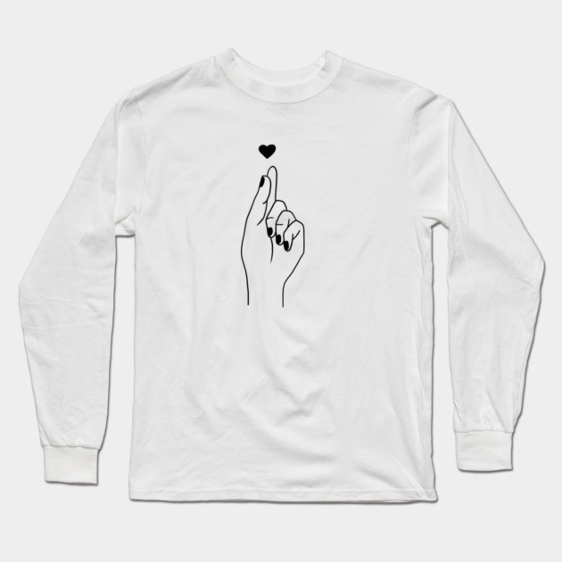 Love Hand Gesture Long Sleeve T-Shirt by logiamerch