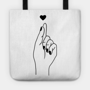 Love Hand Gesture Tote