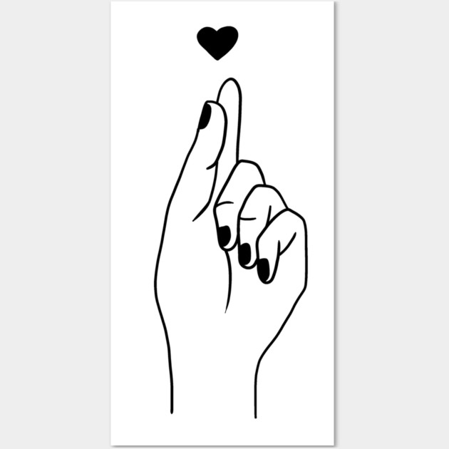 Love Hand Gesture Wall Art by logiamerch