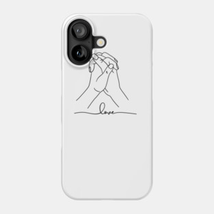 Love Hand Gesture, Couple, Relationship Phone Case