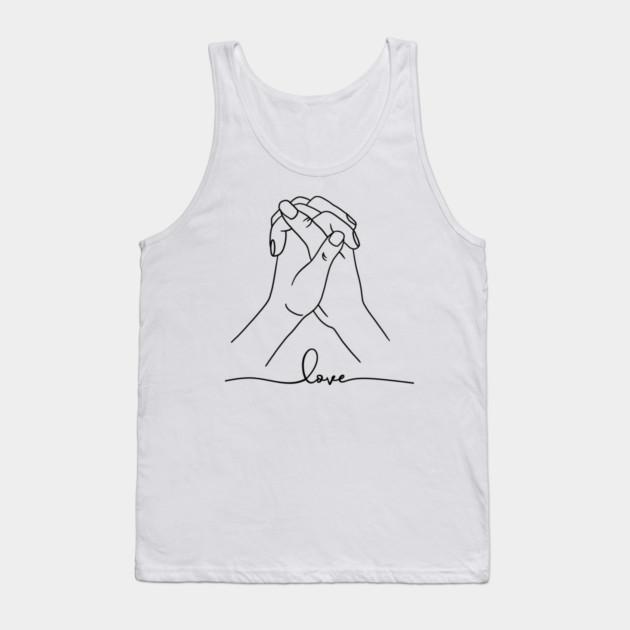Love Hand Gesture, Couple, Relationship Tank Top by logiamerch