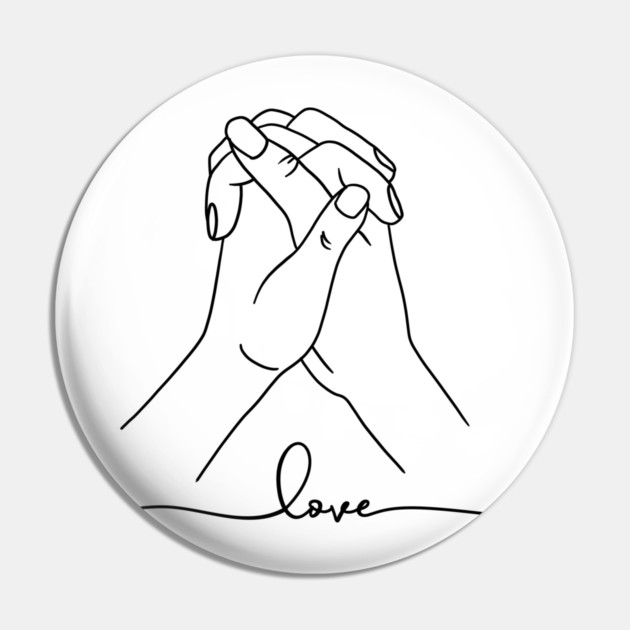 Love Hand Gesture, Couple, Relationship Pin by logiamerch