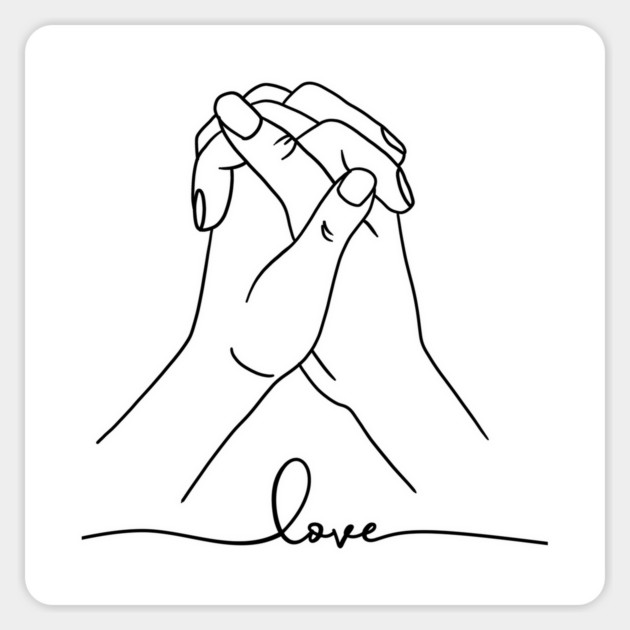 Love Hand Gesture, Couple, Relationship Sticker by logiamerch