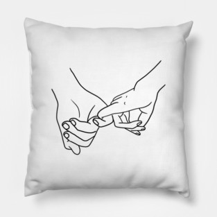 Holding Hands, Relationship, Love, Couple Pillow