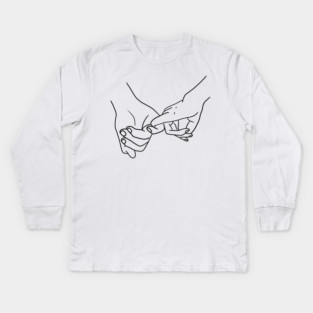 Holding Hands, Relationship, Love, Couple Kids Long Sleeve T-Shirt