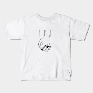 Holding Hands, Relationship, Love, Couple Kids T-Shirt