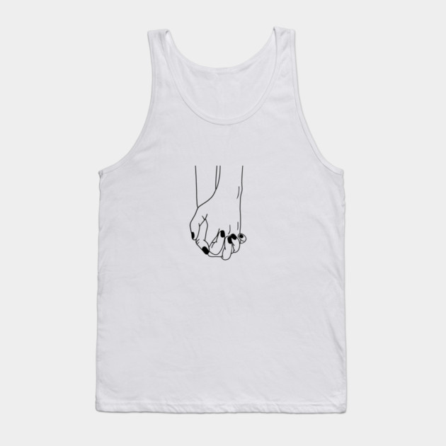 Holding Hands, Relationship, Love, Couple Tank Top by logiamerch