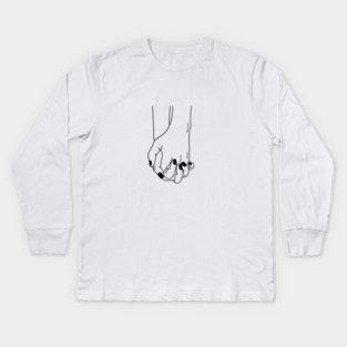 Holding Hands, Relationship, Love, Couple Kids Long Sleeve T-Shirt