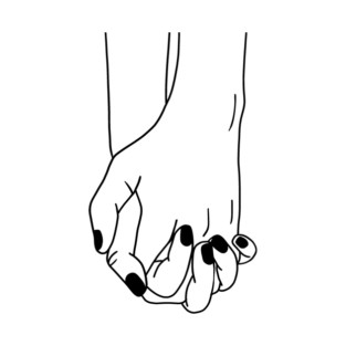 Holding Hands, Relationship, Love, Couple T-Shirt