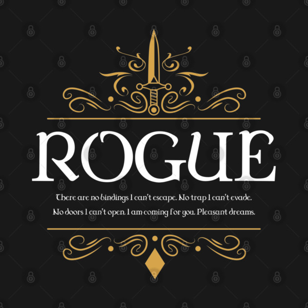 RPG Rogue Rogues WoW Dungeons Crawler and Dragons Slayer by pixeptional