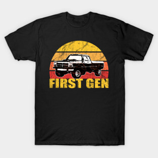 First Gen cummins Dodge ram truck Squarebody First generation Truck Classic American 1st gen Pickup T-Shirt