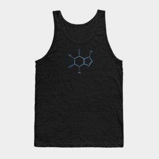 Caffeine Molecule - Minimal Design Tank Top