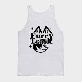 Furry Trash Black Tank Top