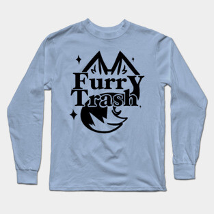 Furry Trash Black Long Sleeve T-Shirt