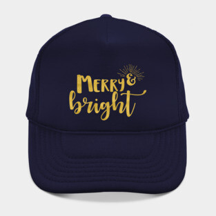 Merry and Bright Faux Gold Hat