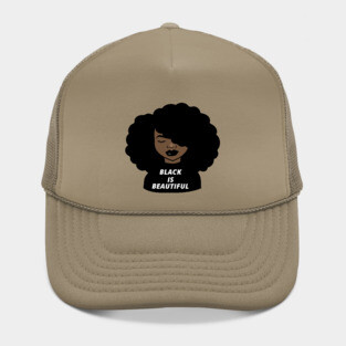 Black is Beautiful Melanin Girl Afro African Hat