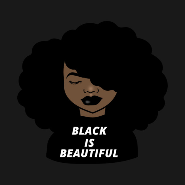 Black is Beautiful Melanin Girl Afro African by logiamerch
