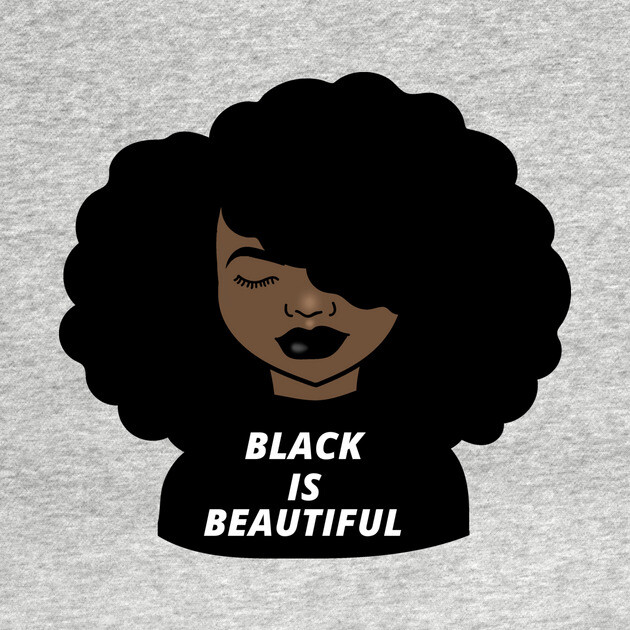 Black is Beautiful Melanin Girl Afro African by logiamerch