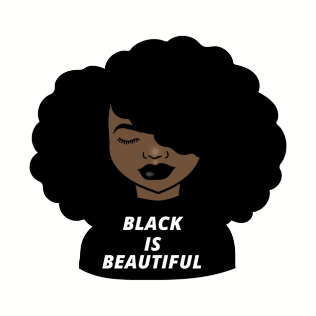 Black is Beautiful Melanin Girl Afro African by logiamerch