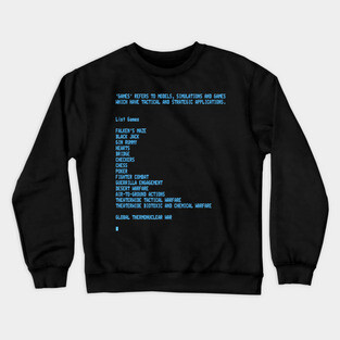 War Games – Global Thermonuclear War Crewneck Sweatshirt